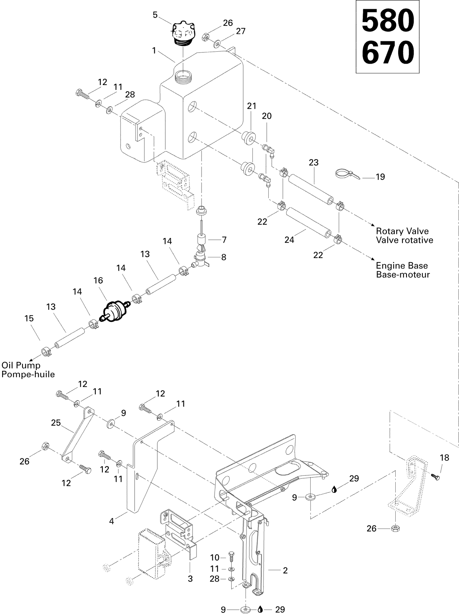 02- Oil Tank And Support 580