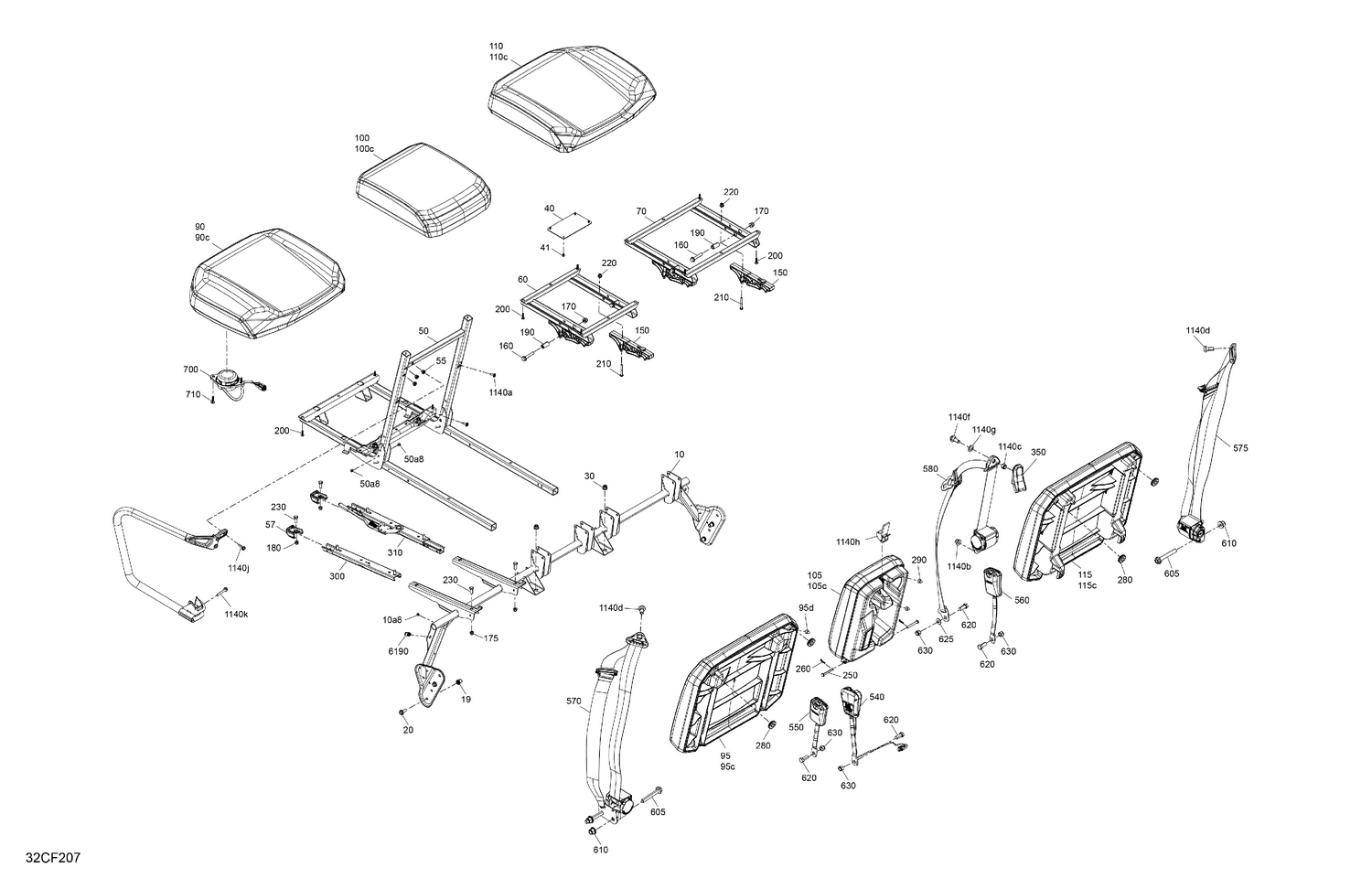 07- Body - Seat - Front Section