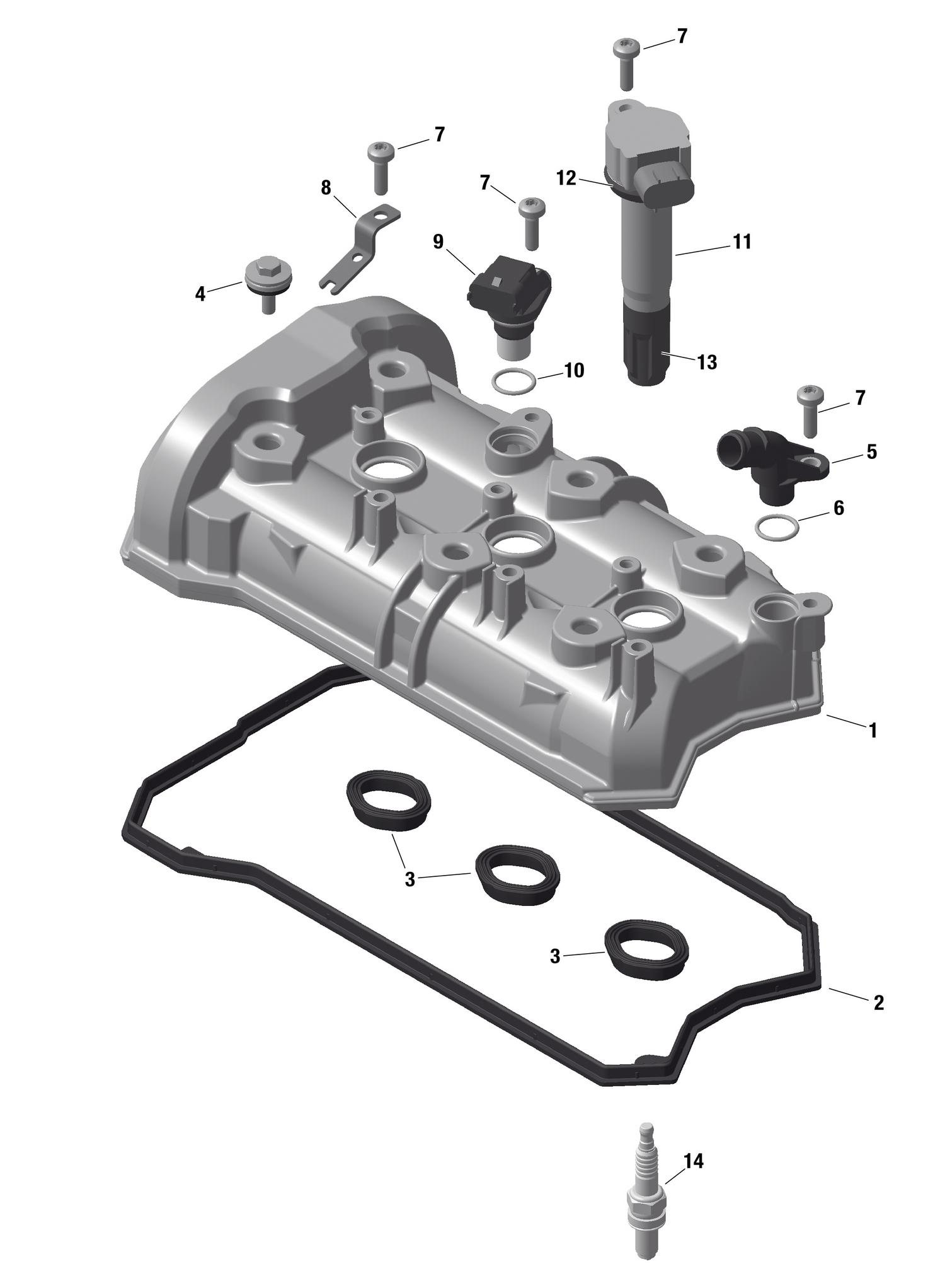 01- ROTAX - Valve Cover