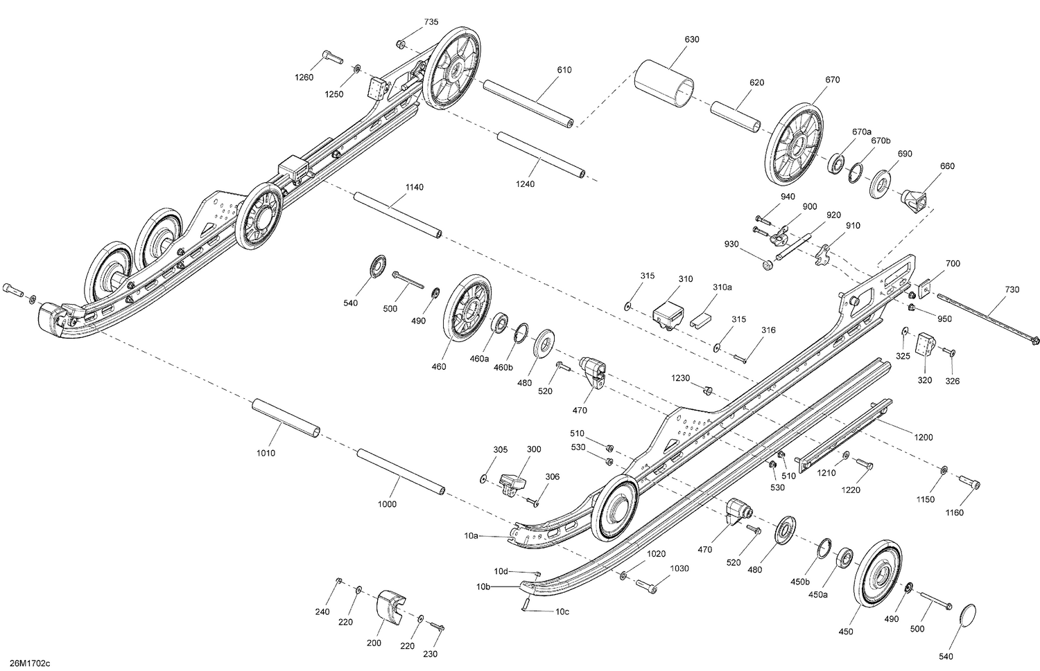 08- Rear Suspension - Model 137 - Inferior