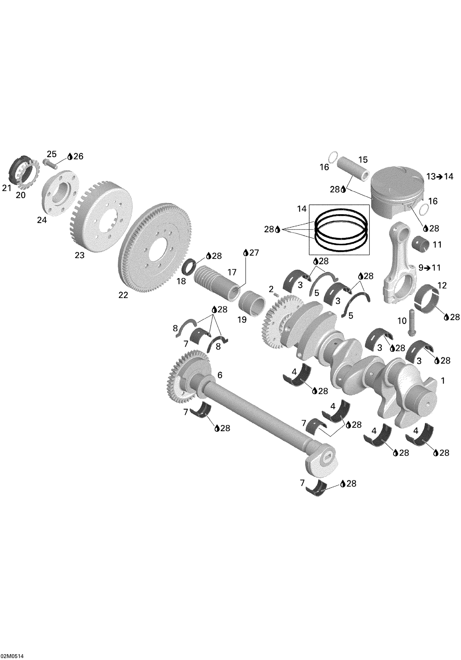 01- Crankshaft, Pistons And Balance Shaft