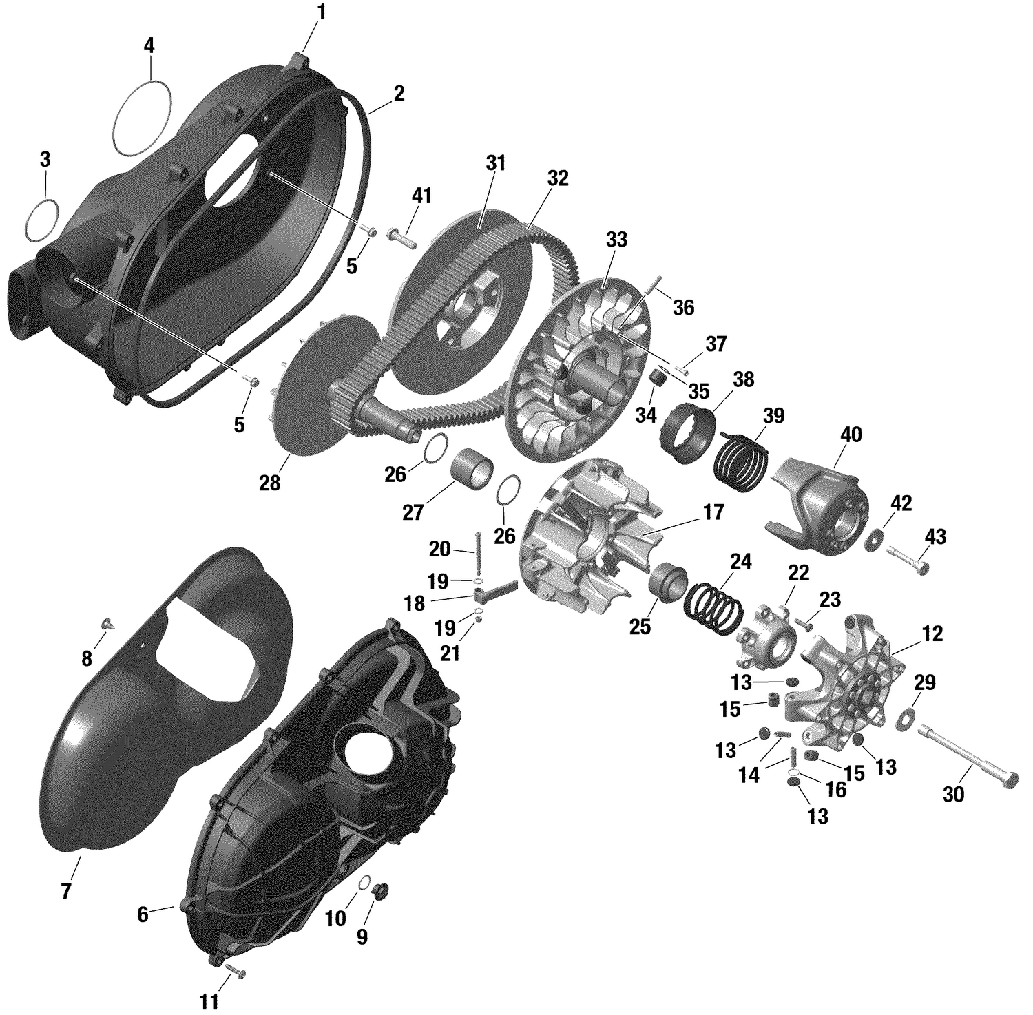 01- Rotax - Transmission -  701-2-3