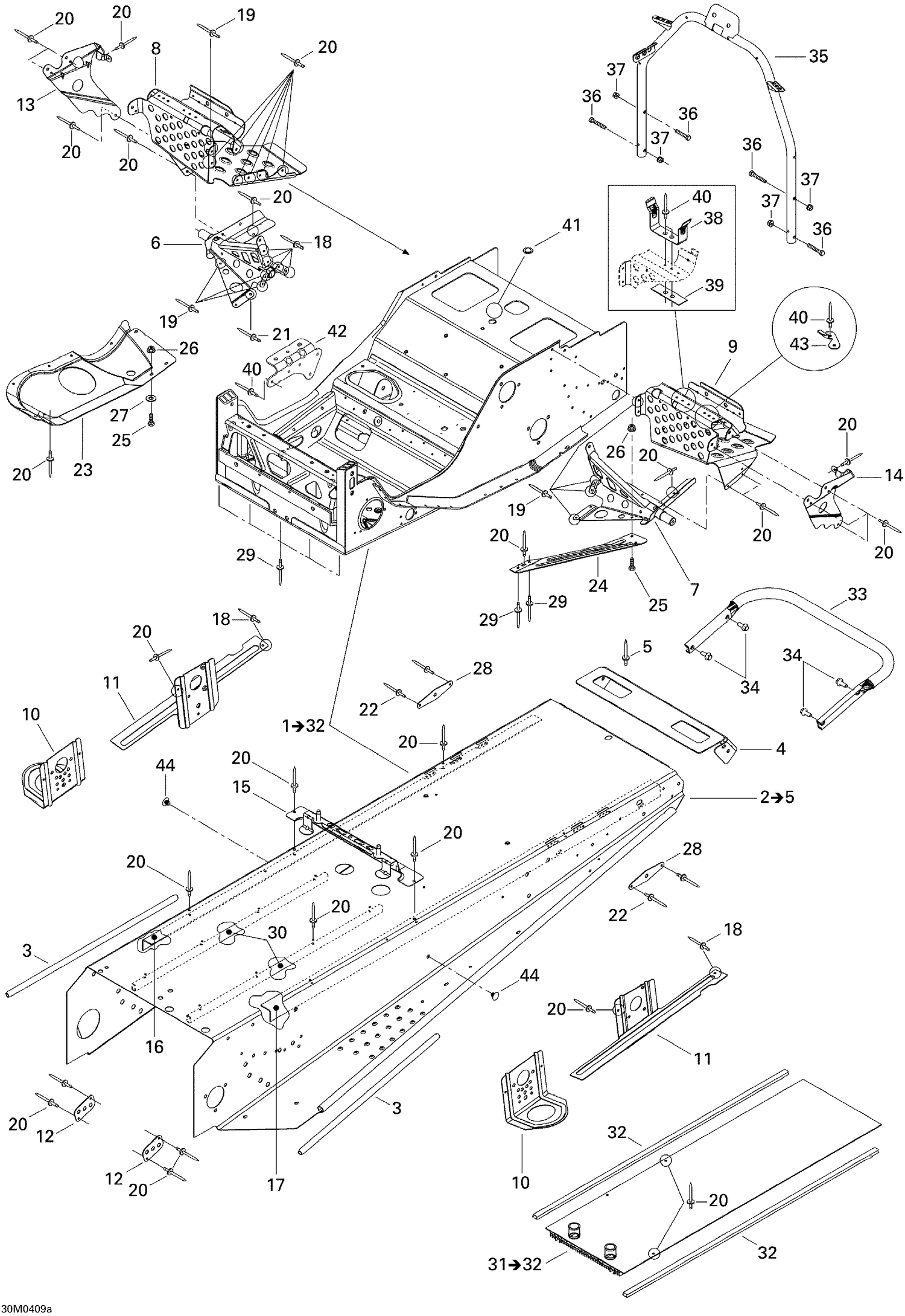 09- Frame (2 Passengers Seat)