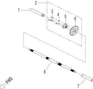 04- Drive - Rear Wheel Axle 110 Schematic