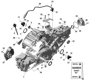 01- Rotax - Gearbox Assy Schematic