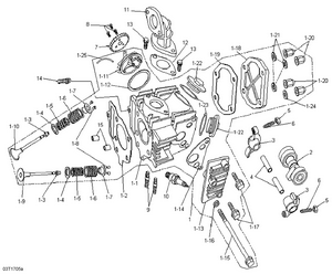01- Cylinder Head And Intake Manifold Schematic