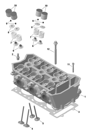 01- Rotax - Cylinder Head Schematic