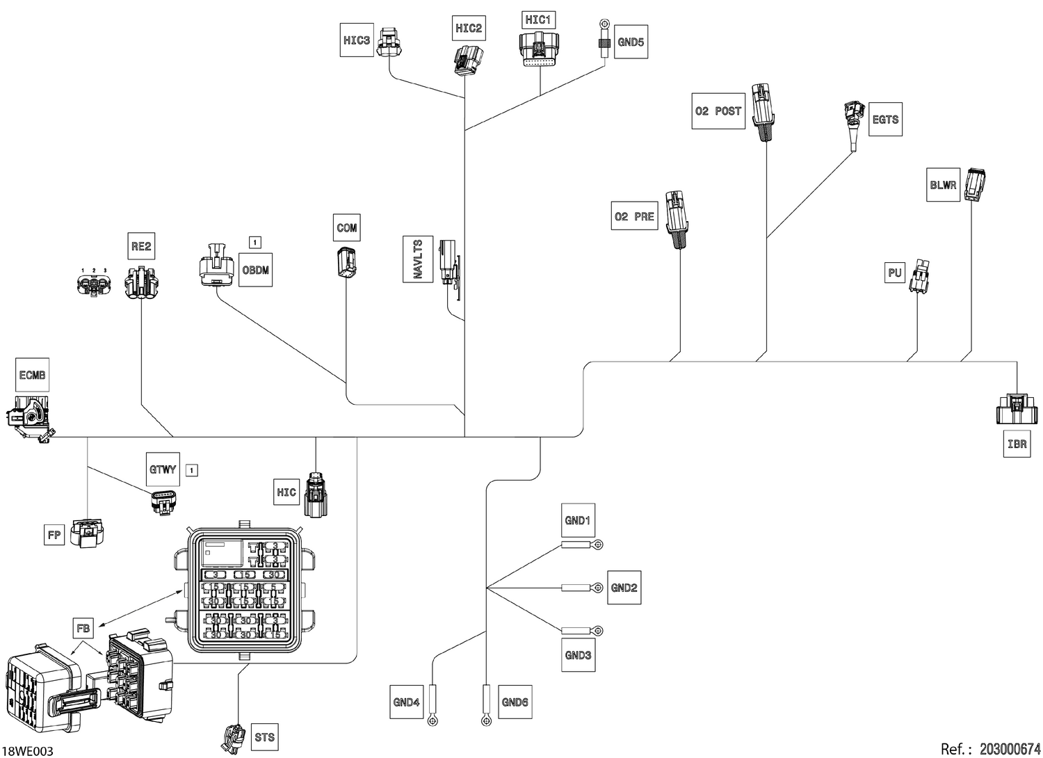 08- ELECTRIC - Main Harness - 278004245