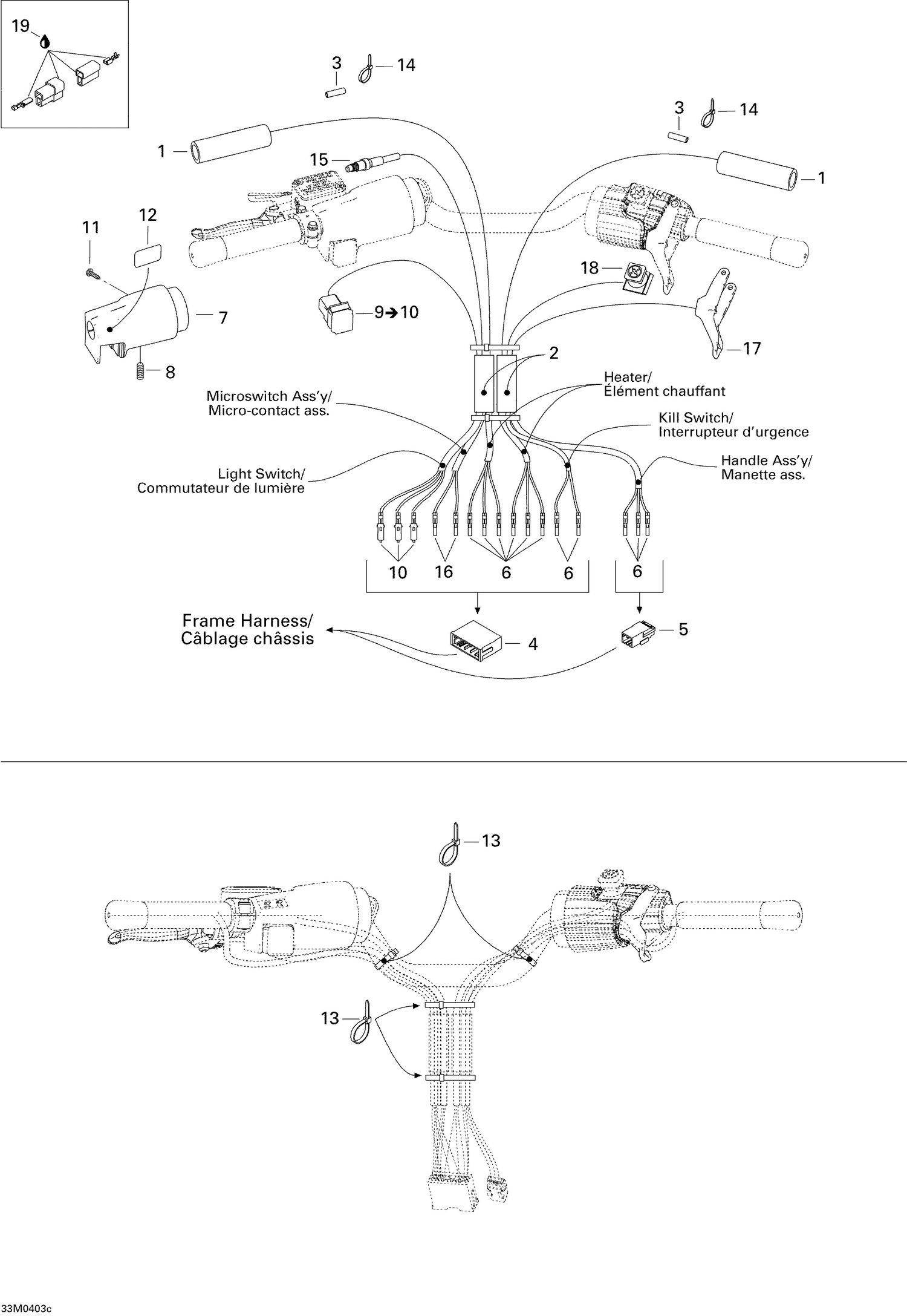 10- Steering Harness SUMMIT 550F