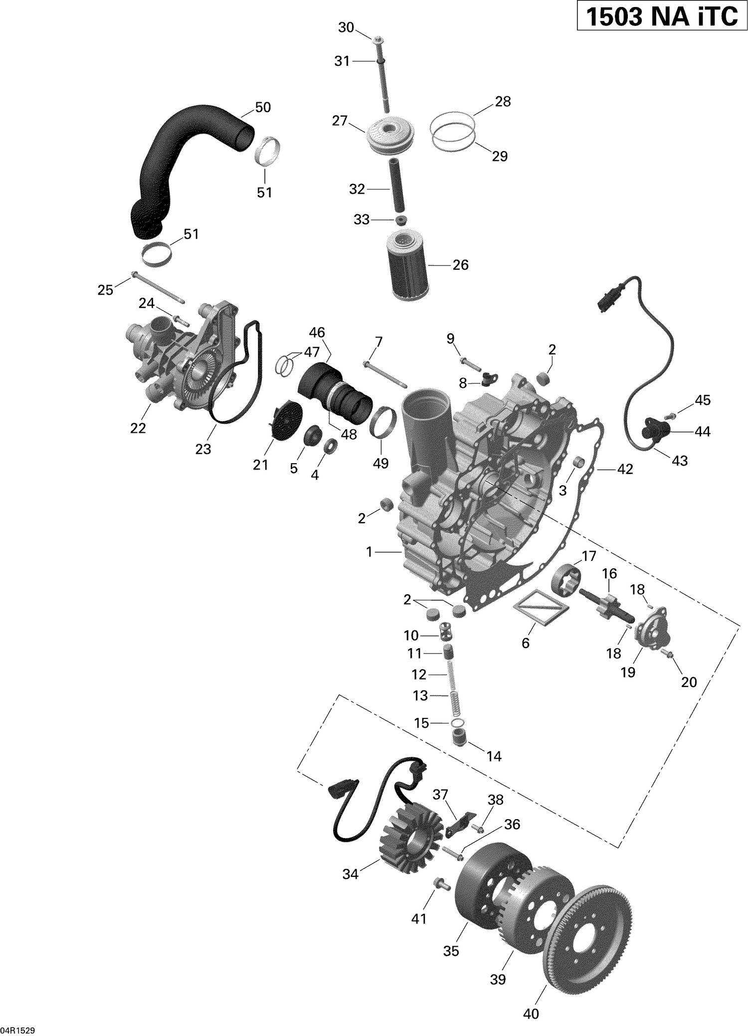 03- PTO Cover And Magneto _04R1529