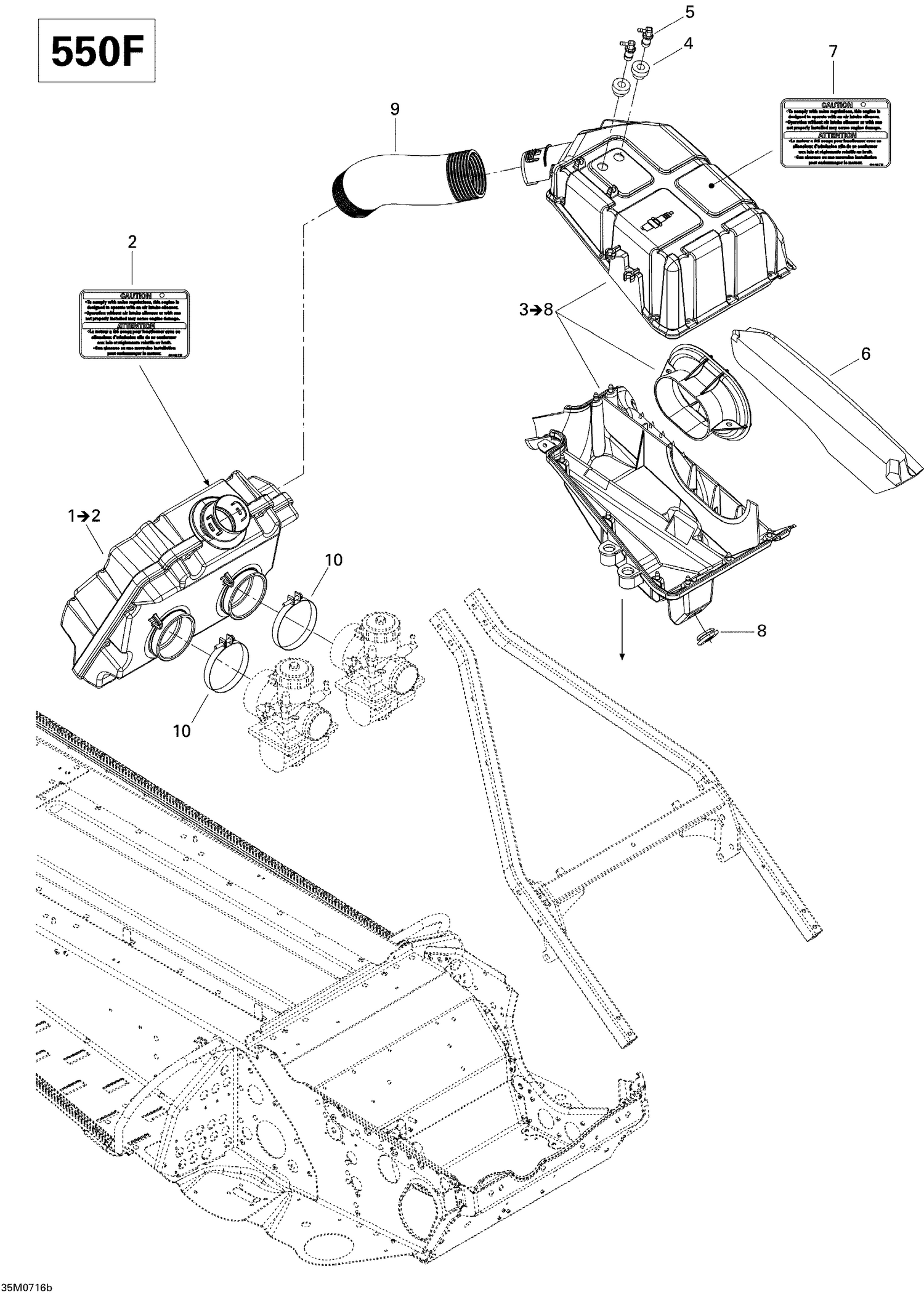 02- Air Intake System 550F