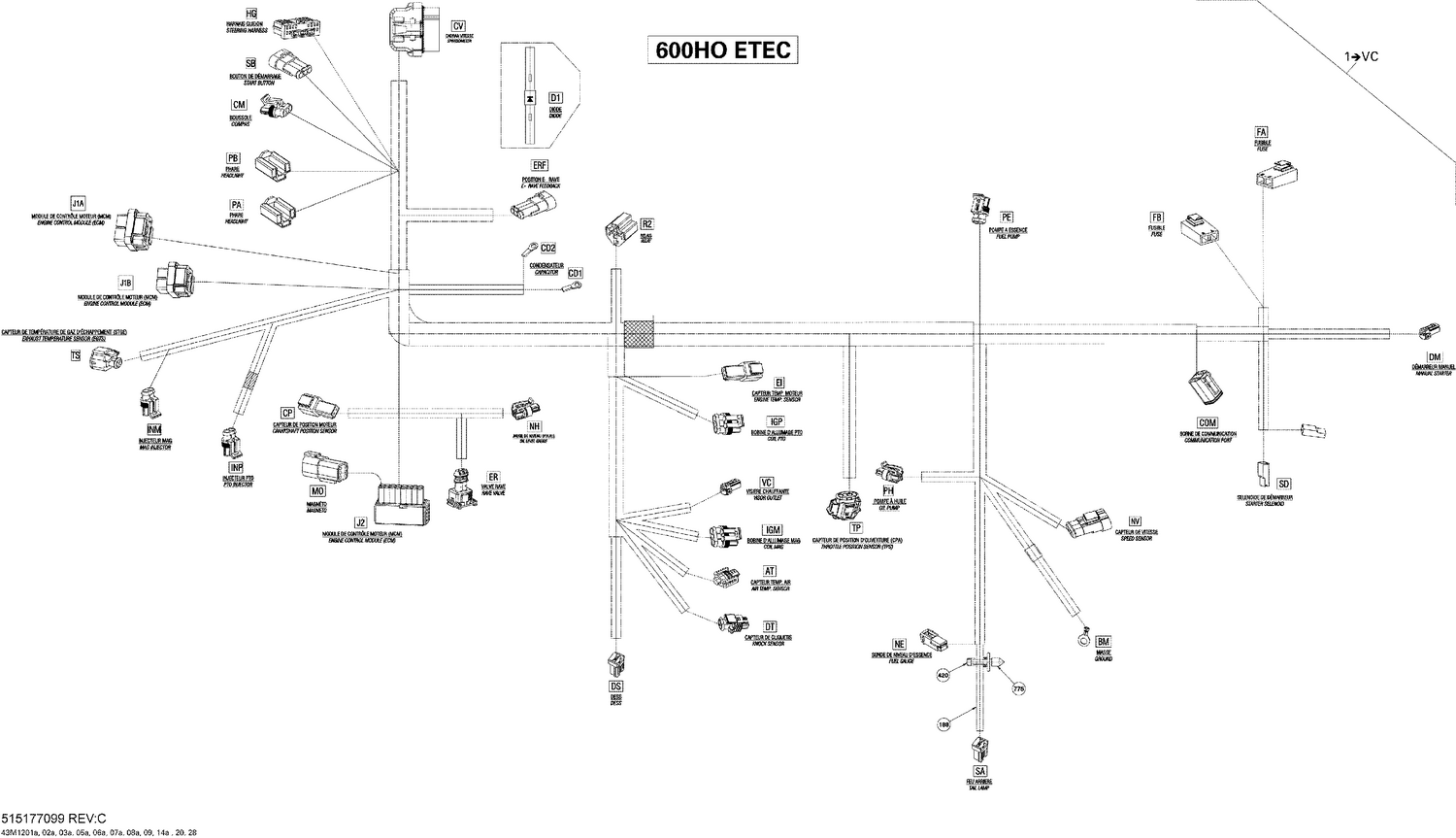 10- Electrical Harness 600HO ETEC