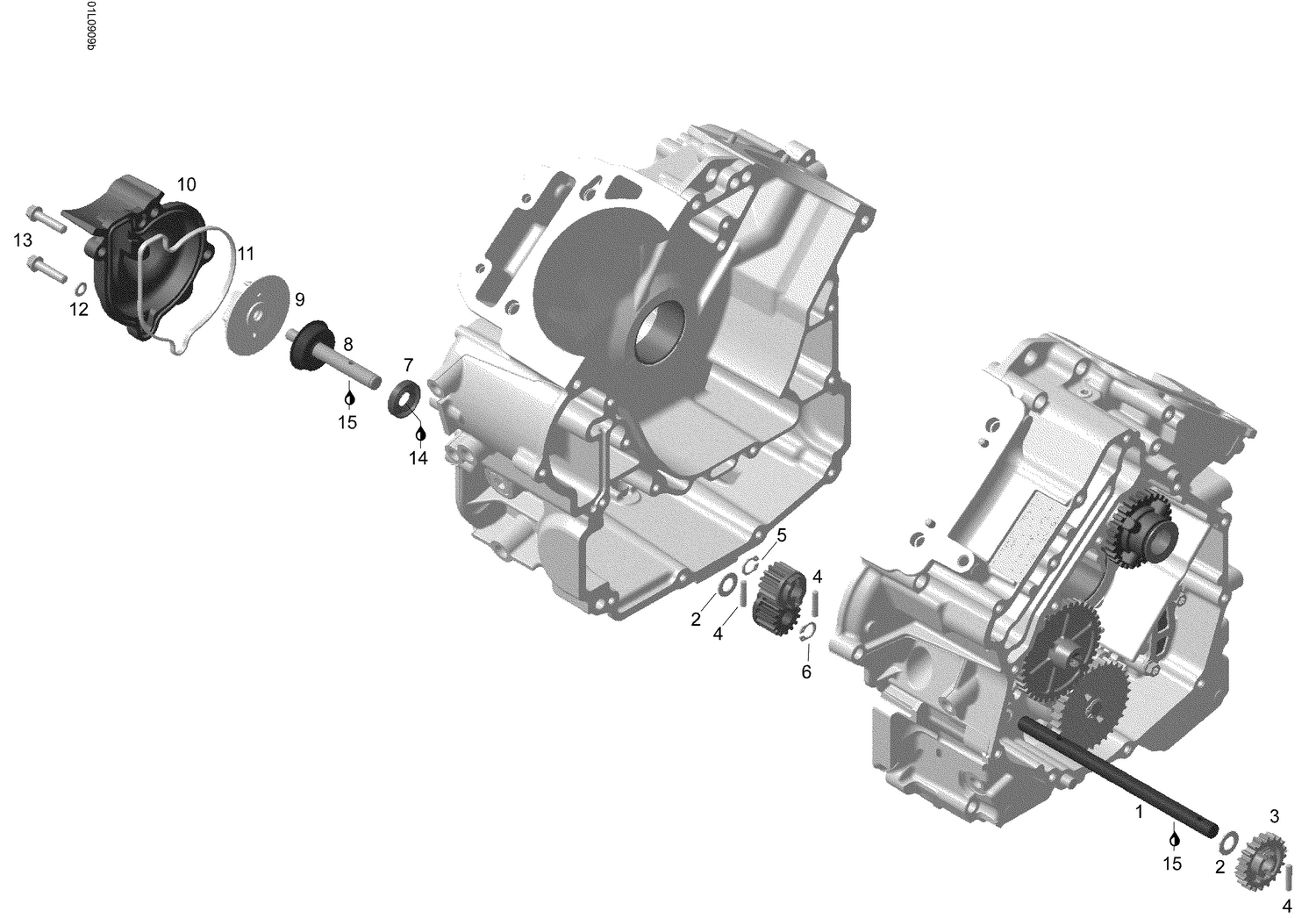 01- Waterpump, Alternator and Ignition Cover
