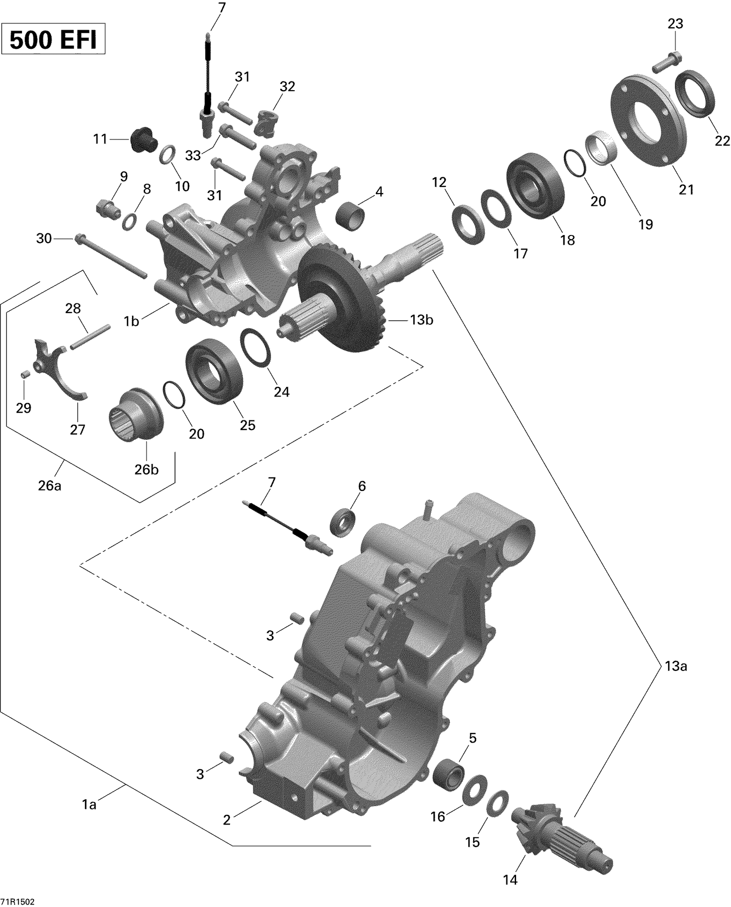 01- Gear Box Output Shaft _71R1502