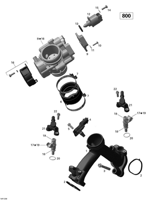02- Air Intake Manifold And Throttle Body Schematic