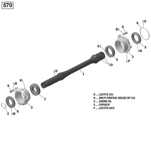 08- Drive Shaft - 570 Efi Schematic