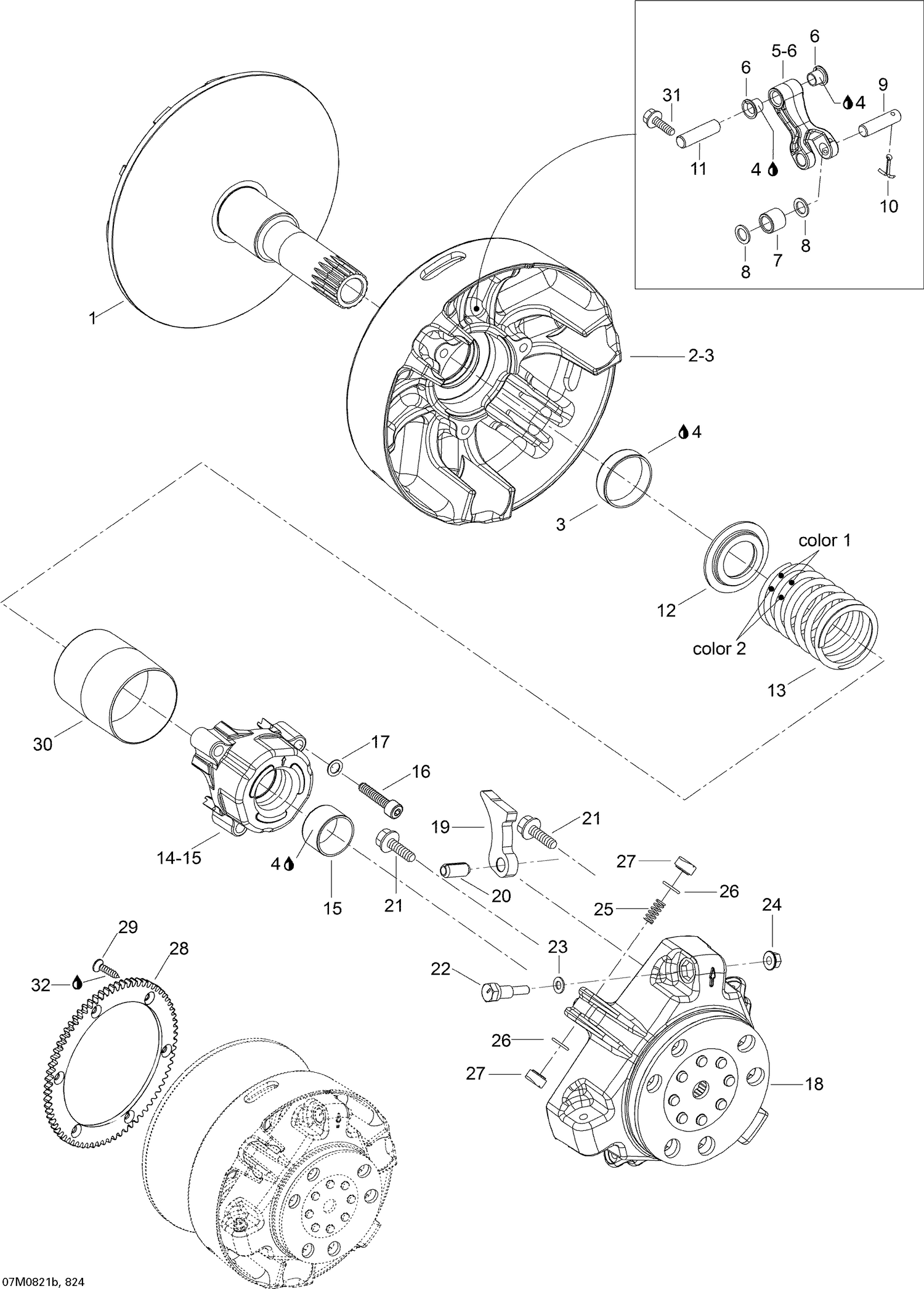 05- Drive Pulley 600HO SDI