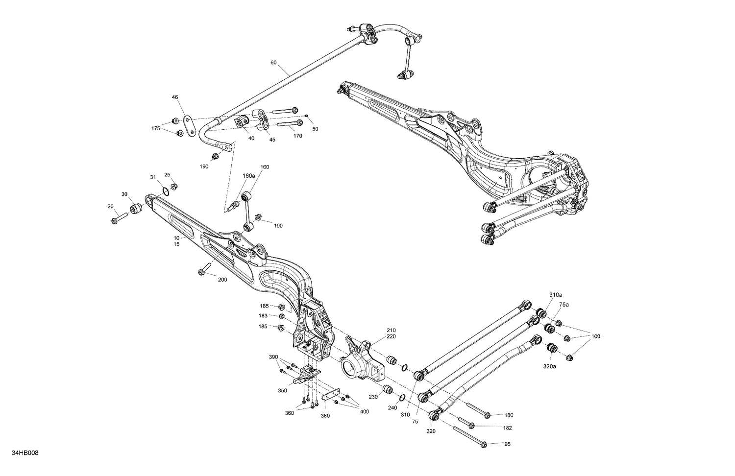 05- Suspension - Rear Components - 64 Inches Width