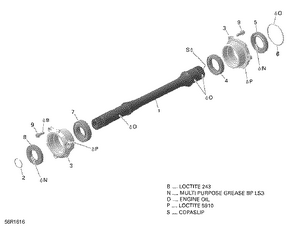 08- Drive Shaft - 650 Efi Schematic