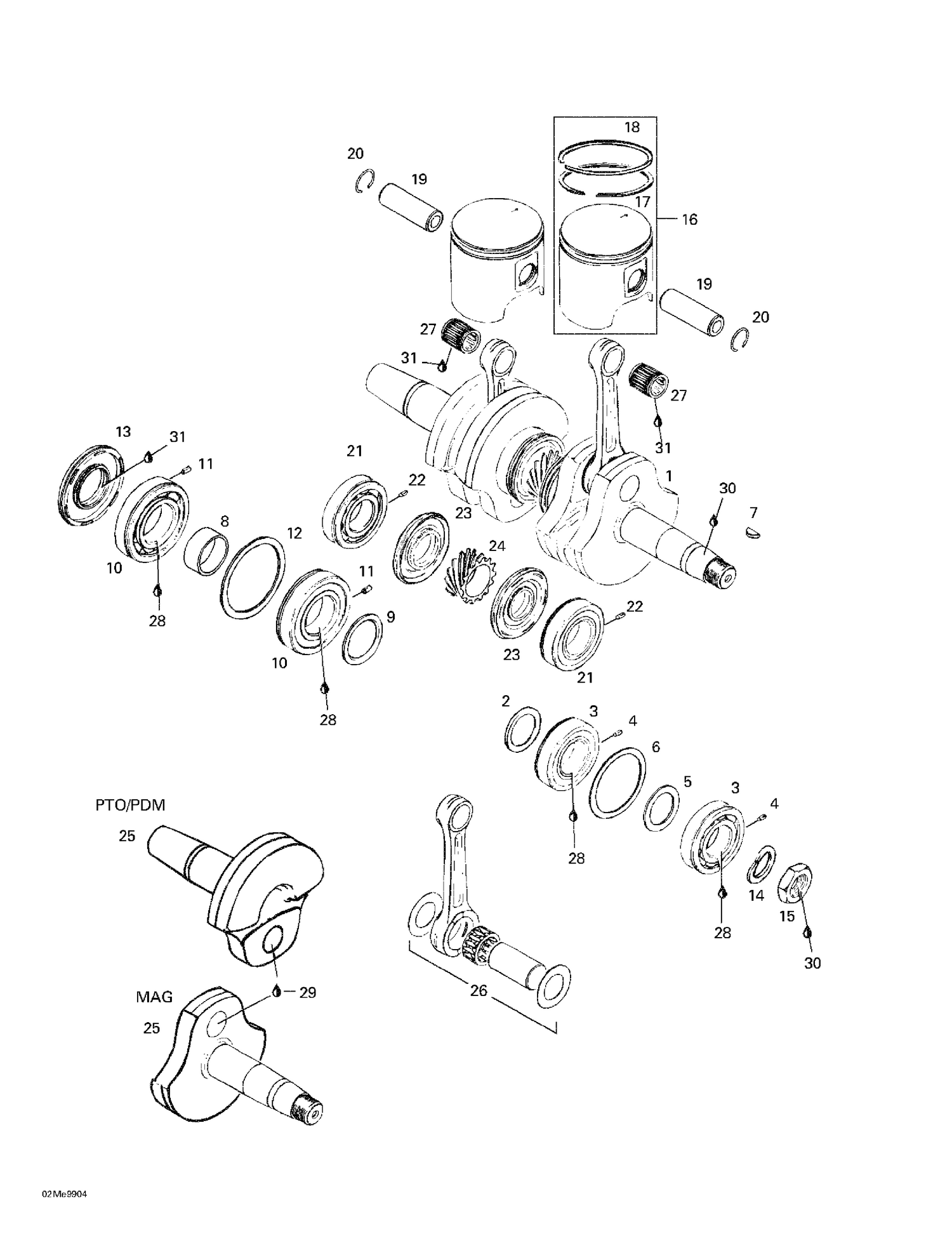 01- Crankshaft And Pistons