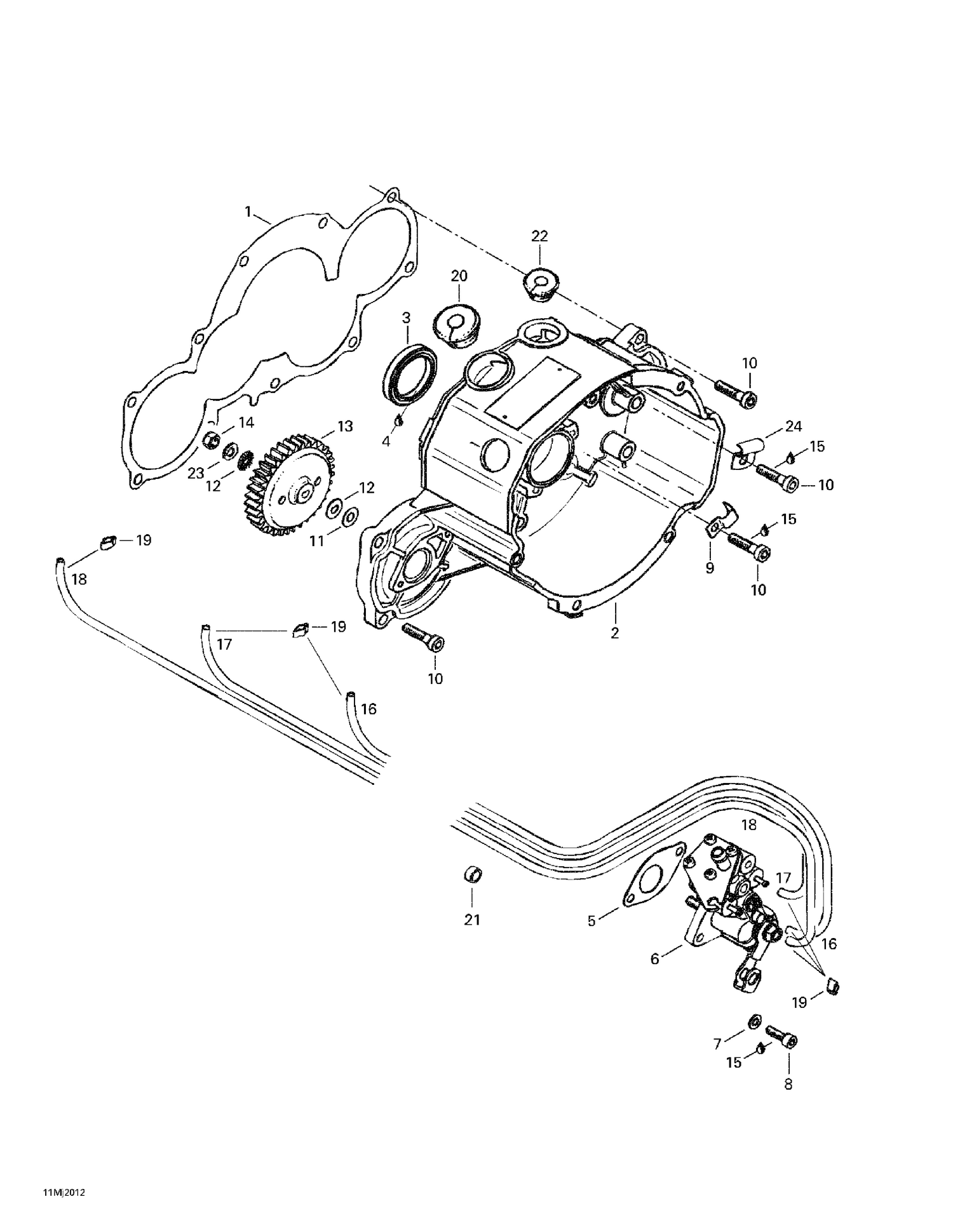 03- Ignition Housing Oil Pump (699)