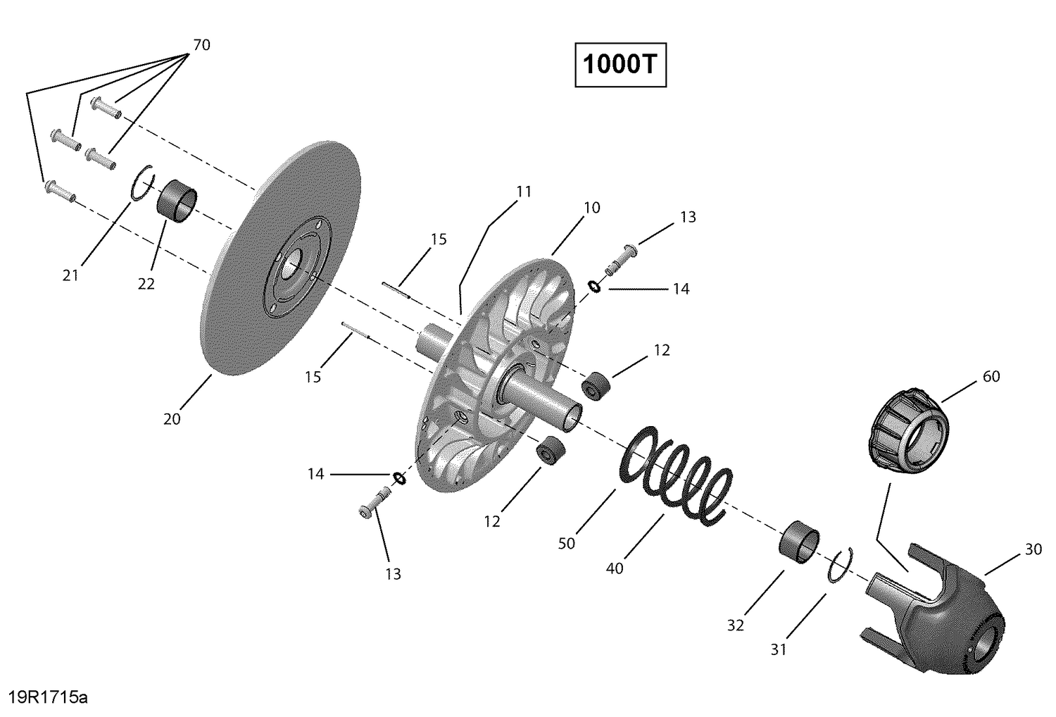 05- Transmission, Driven Pulley - Turbo