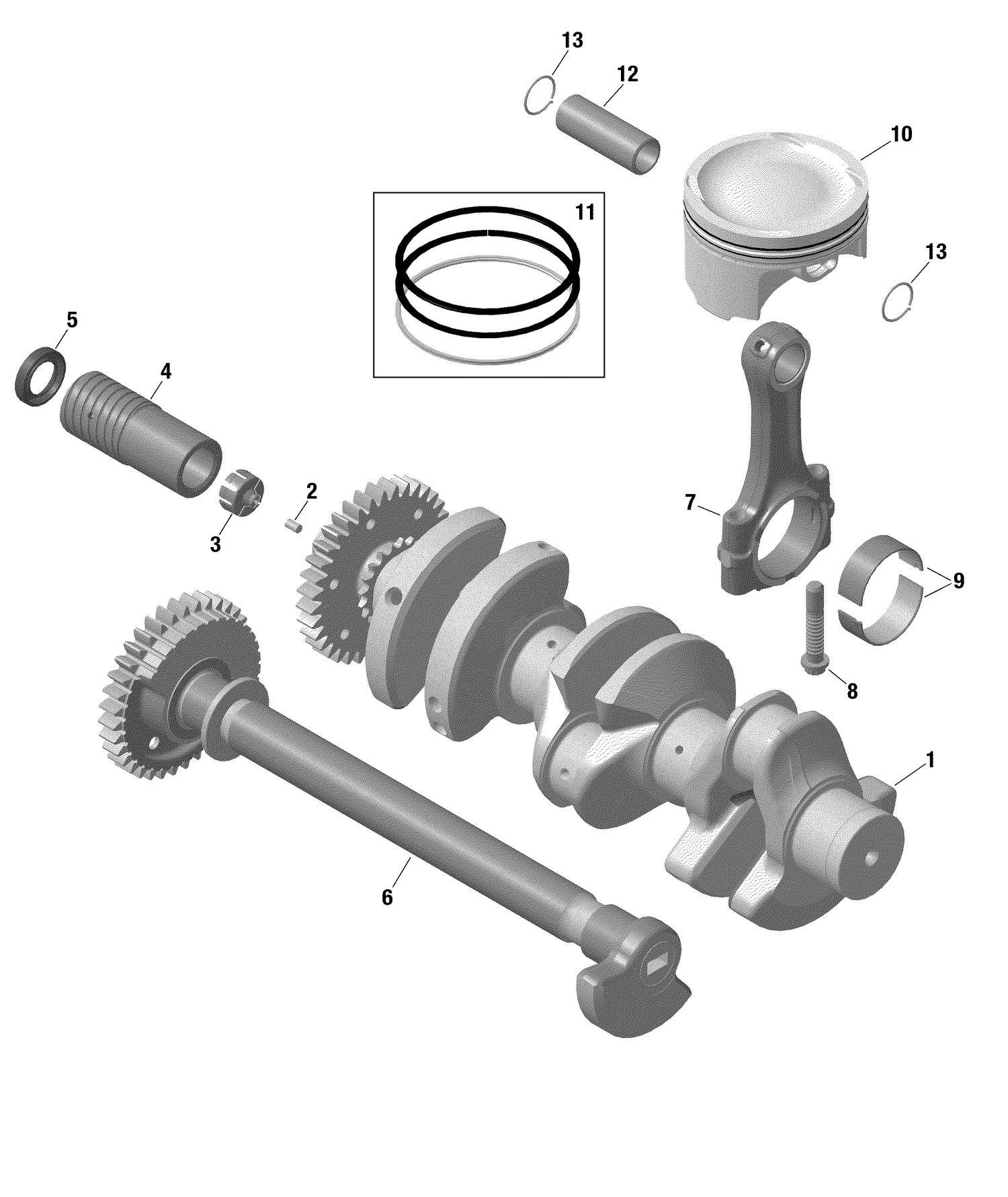 01- Engine - Crankshaft And Pistons