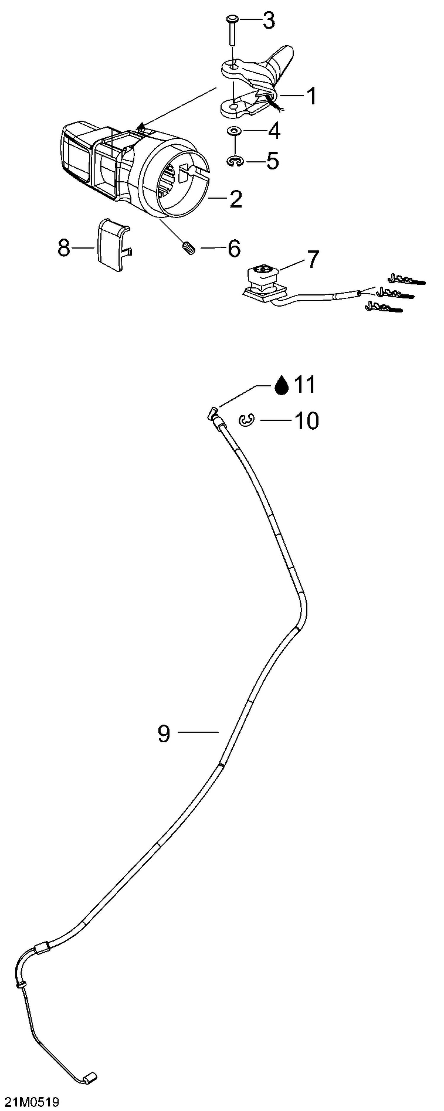 01- Throttle Handle And Housing