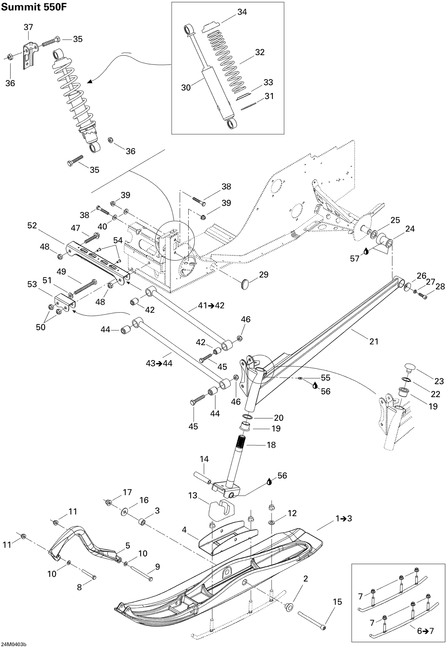 07- Front Suspension SUMMIT 550F