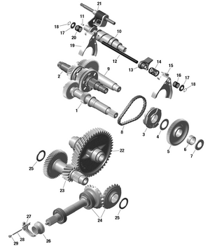 01- Rotax - Gear Box 2 Schematic