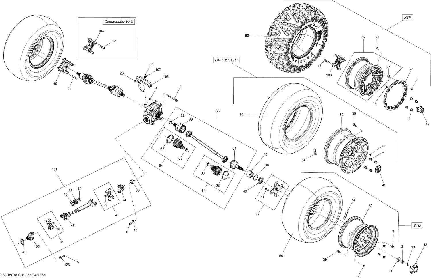 08- Drive System, Rear _13C1501a