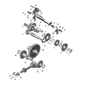 01- Rotax - Gear Box 2 - 686 888 - Tremec- 2nd Generation Schematic