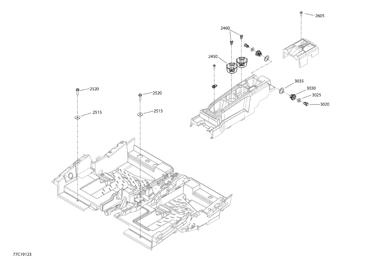09- Cab Interior Maverick Sport MAX - North America - Floor Section