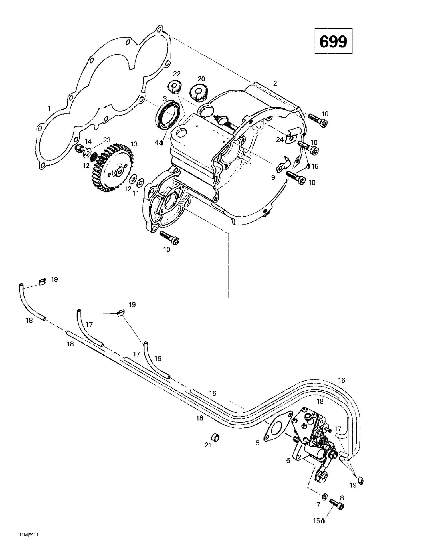 03- Ignition Housing Oil Pump (699)