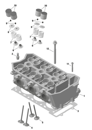 01- Rotax - Cylinder Head Schematic