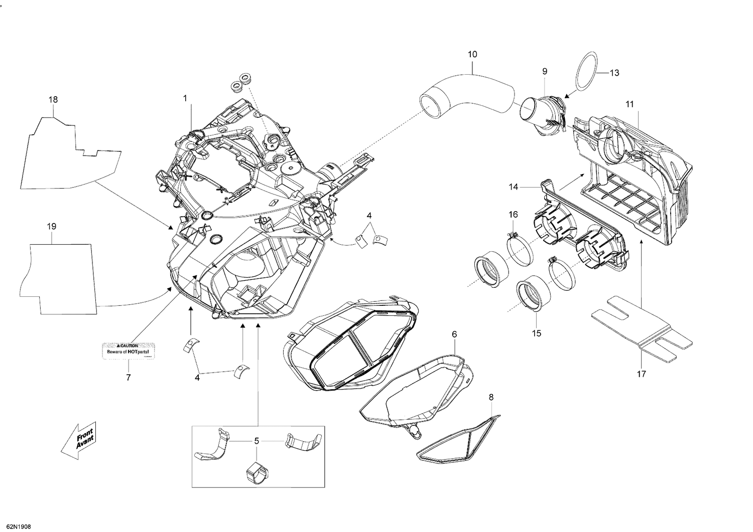 02- Air Intake Manifold - 550F