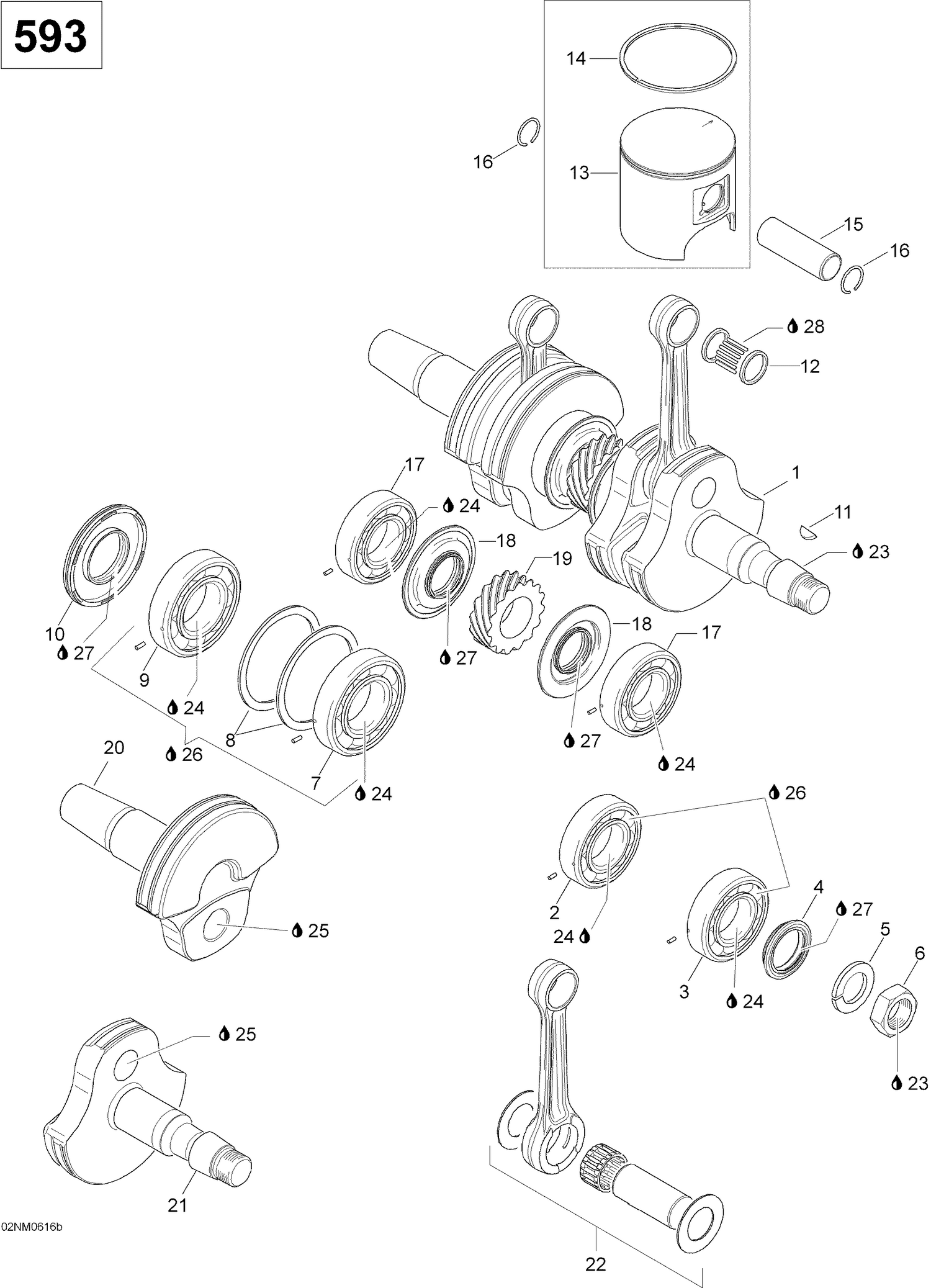 01- Crankshaft And Pistons 593