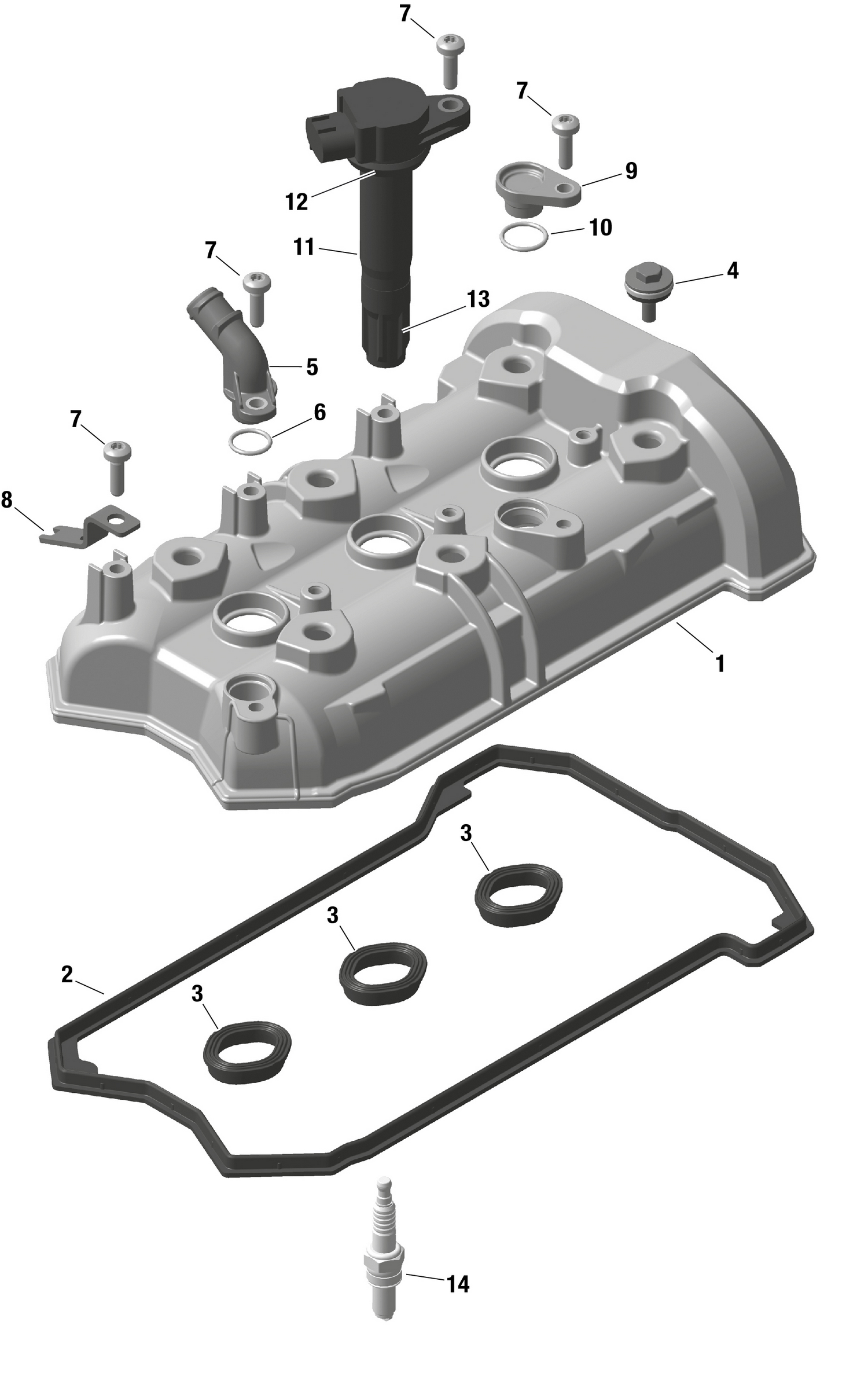 01- ROTAX - Valve Cover