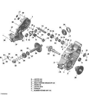 01- Gear Box Output Shaft - Gbps - Xmr 1000r Efi Schematic