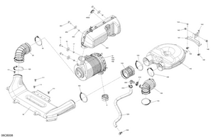 02- Engine - Air Intake - No Evap Schematic