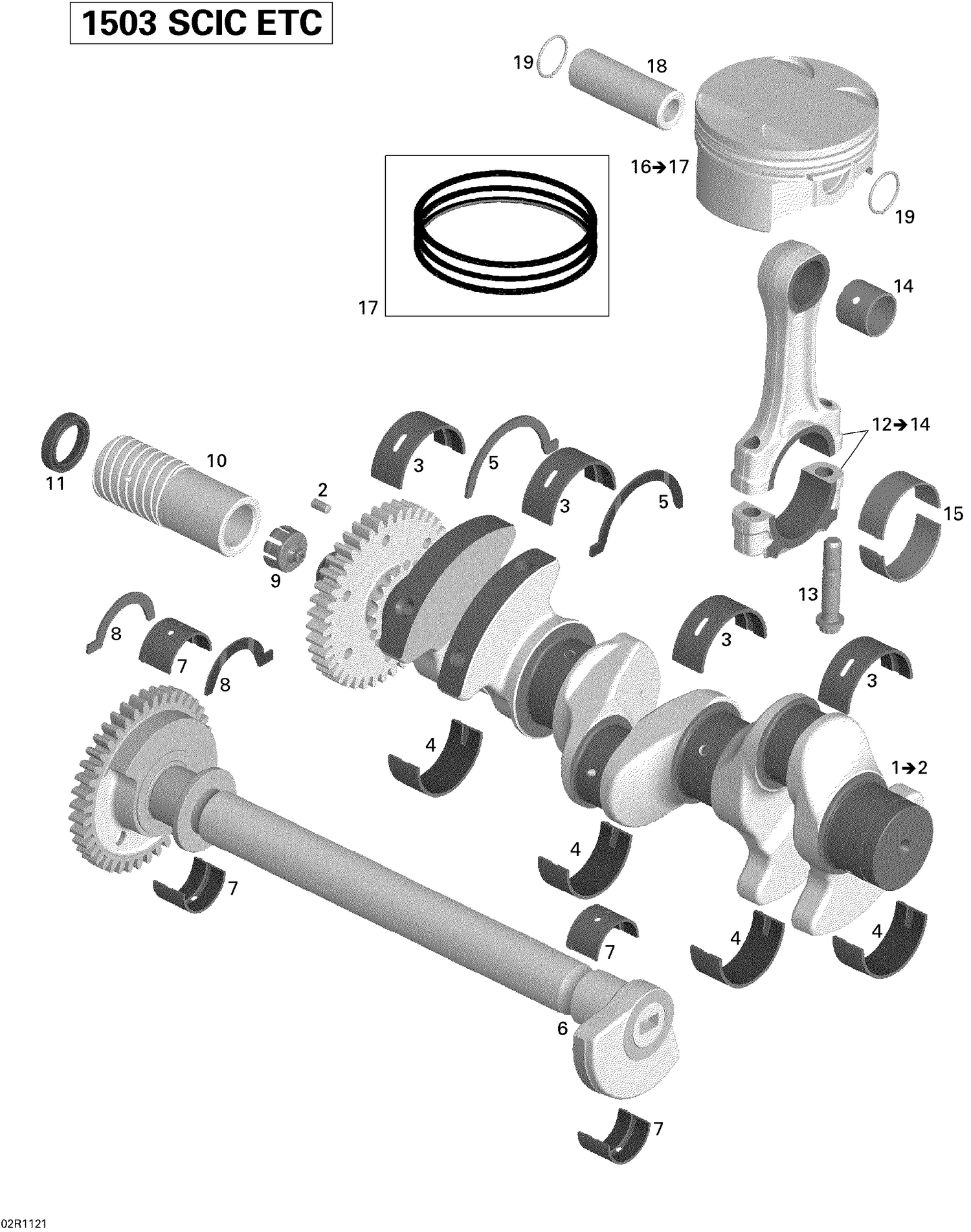 01- Crankshaft, Pistons And Balance Shaft