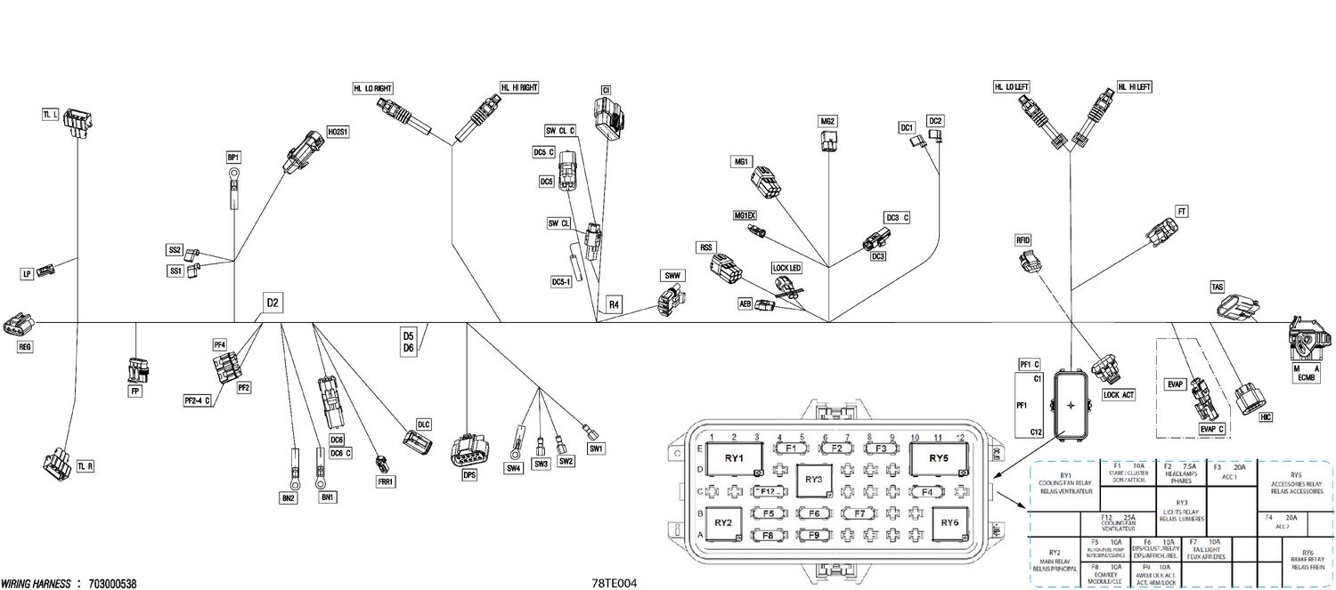 08- Electric - Main Harness - 710009780