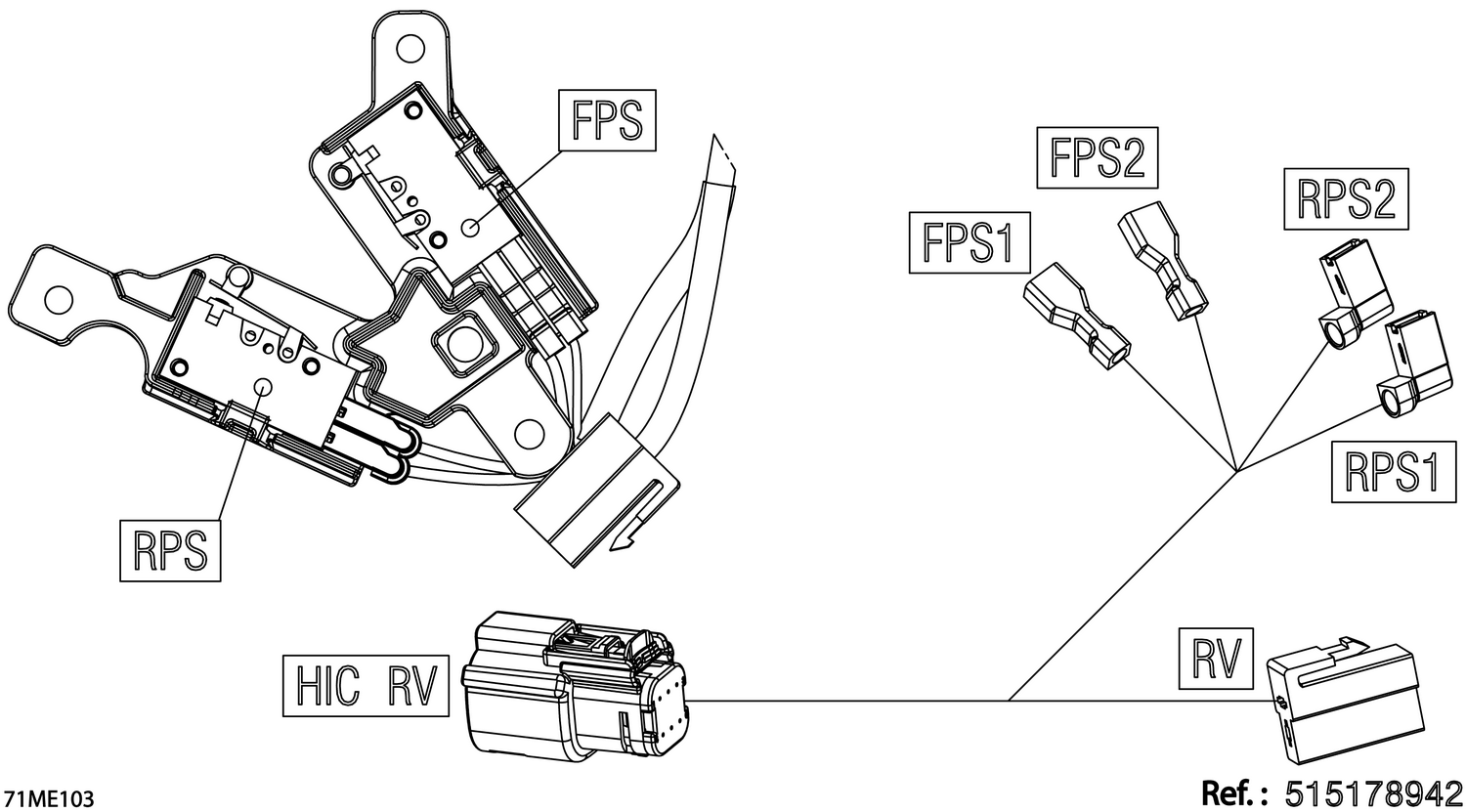 08- Electric - Reverse Wiring Harness - 515178942
