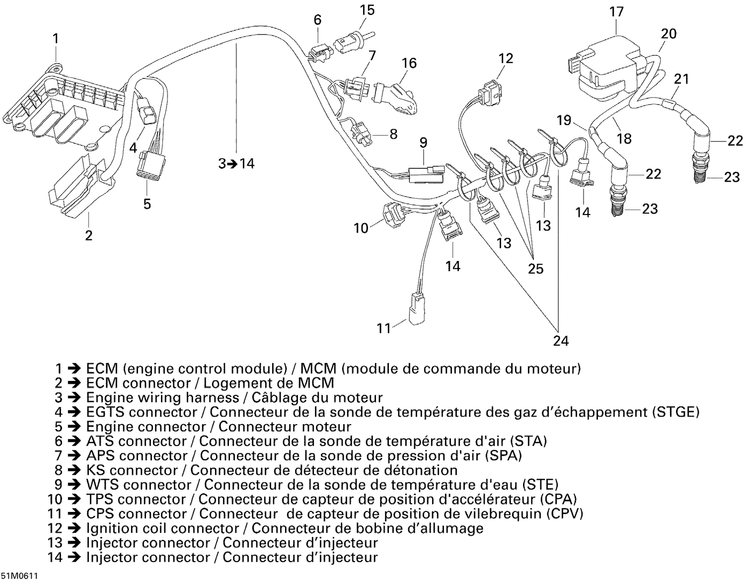 10- Engine Harness And Electronic Module