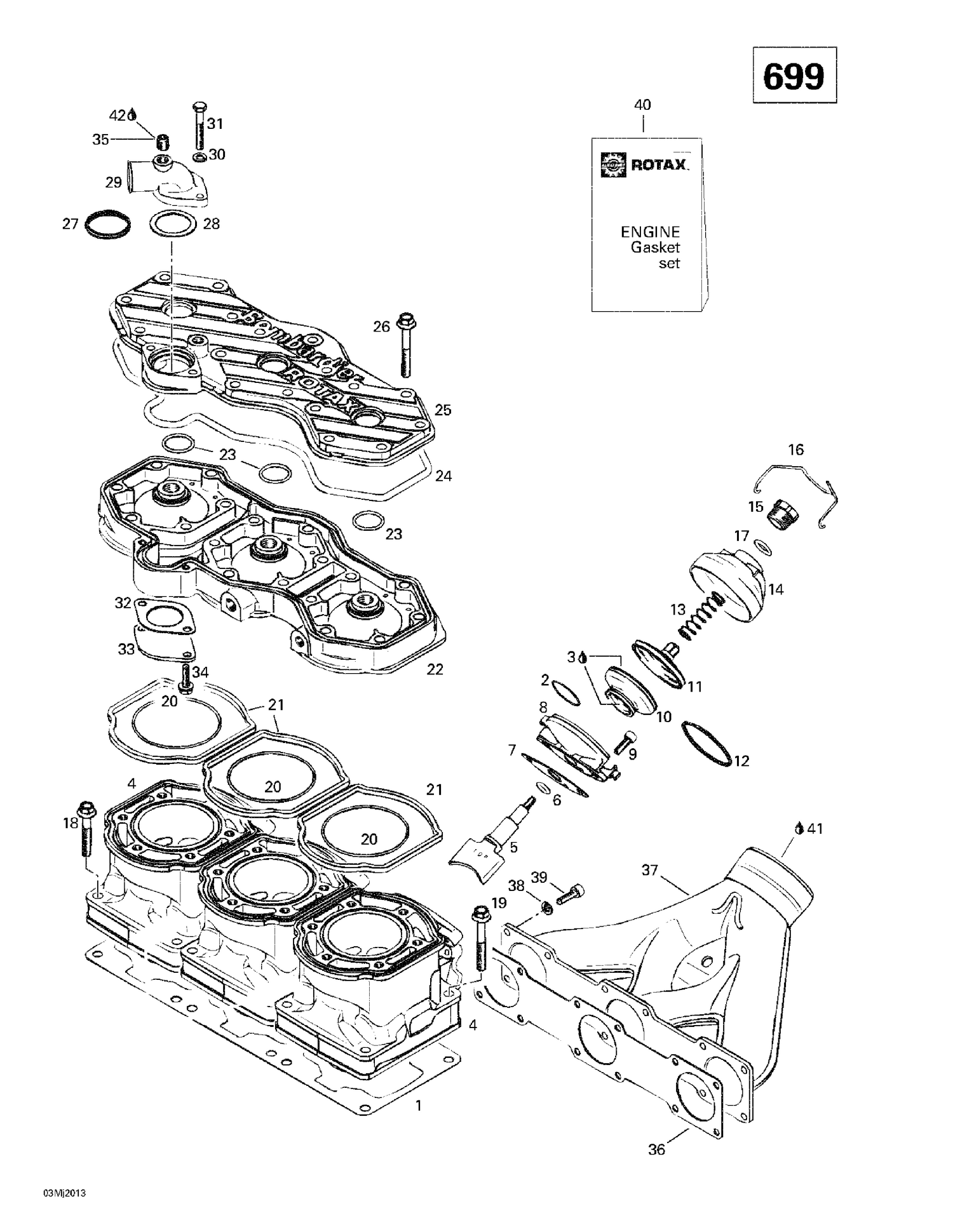 01- Cylinder, Exhaust Manifold