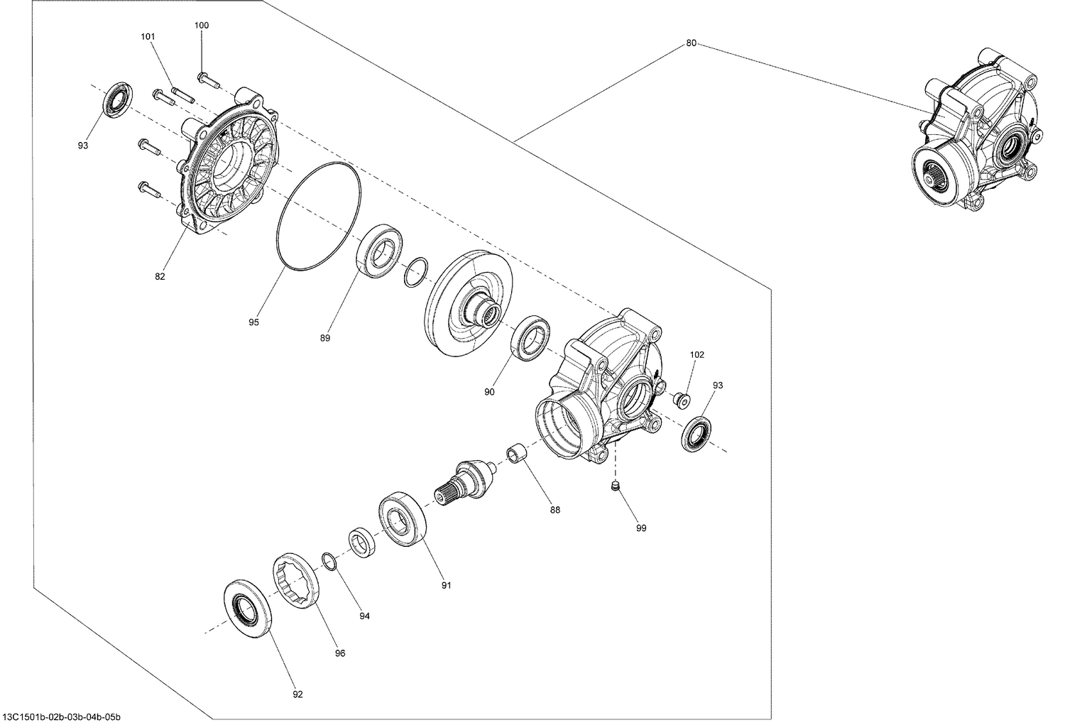 08- Drive System, Rear _Differential_13C1503b