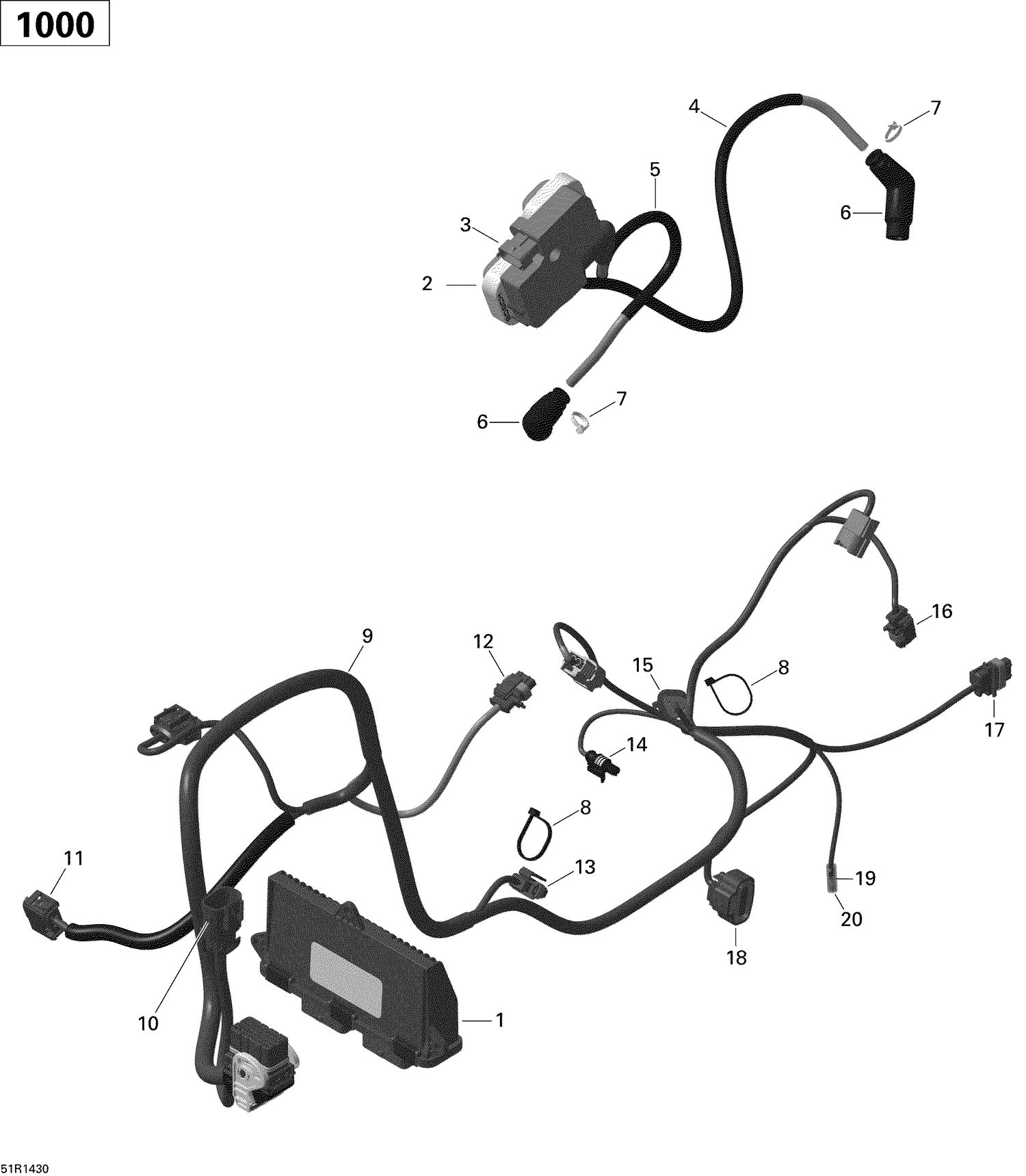 10- Engine Harness And Electronic Module _51R1430