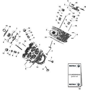 01- Rotax - Cylinder Head Schematic
