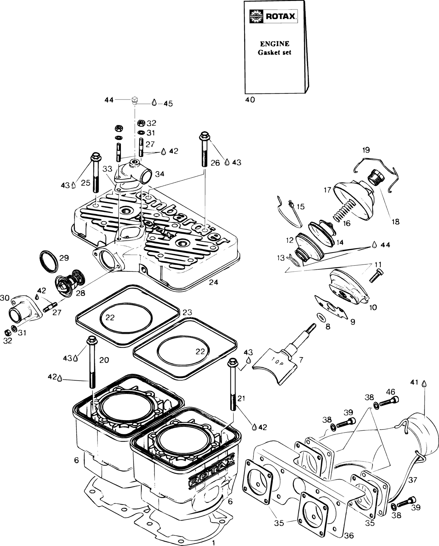 01- Cylinder And Exhaust Manifold