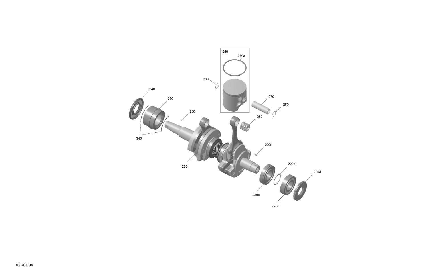 01- ROTAX - Crankshaft and Pistons
